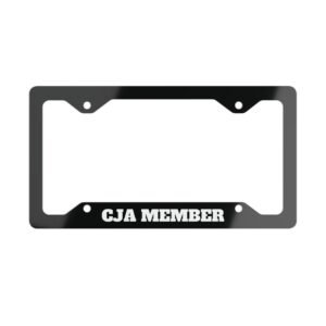 CJA License Plate Frame "Black"