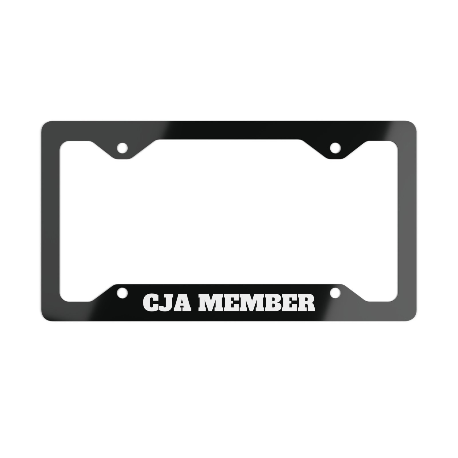 CJA License Plate Frame "Black"