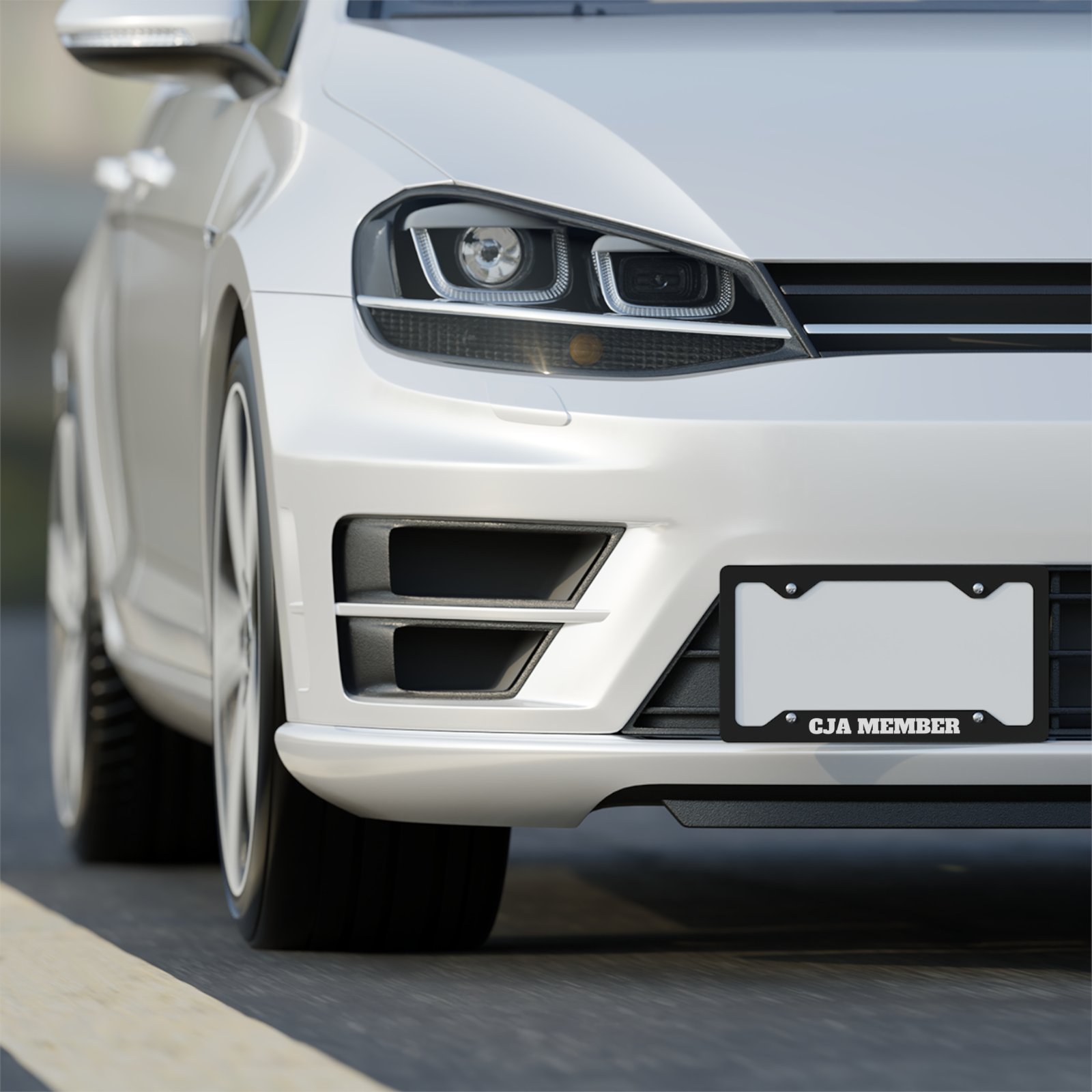 CJA License Plate Frame "Black" - Image 4